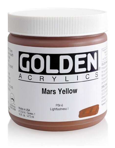 Golden Heavy Body Akrilik Boya 473 Ml Seri 1 Mars Yellow