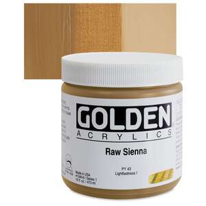 Golden Heavy Body Akrilik Boya 473 Ml Seri 1 Raw Sienna - 1