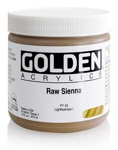 Golden Heavy Body Akrilik Boya 473 Ml Seri 1 Raw Sienna - 3