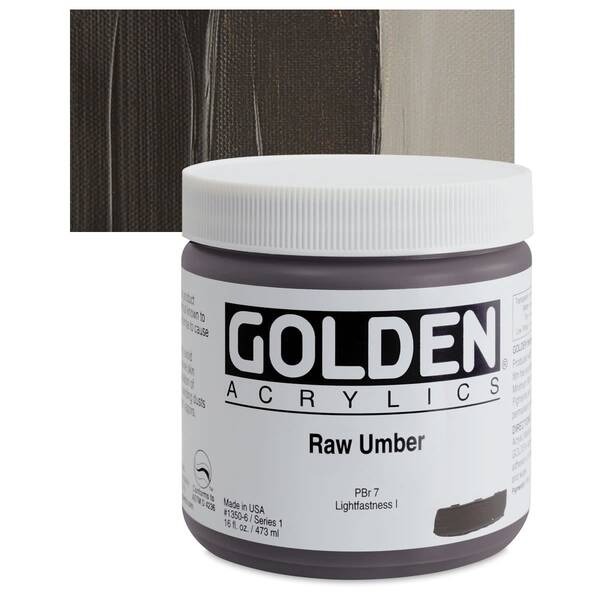 Golden Heavy Body Akrilik Boya 473 Ml Seri 1 Raw Umber - 1