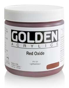 Golden Heavy Body Akrilik Boya 473 Ml Seri 1 Red Oxide - Thumbnail