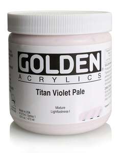 Golden Heavy Body Akrilik Boya 473 Ml Seri 1 Titan Violet Pale - Thumbnail