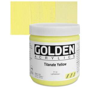 Golden - Golden Heavy Body Akrilik Boya 473 Ml Seri 1 Titanate Yellow
