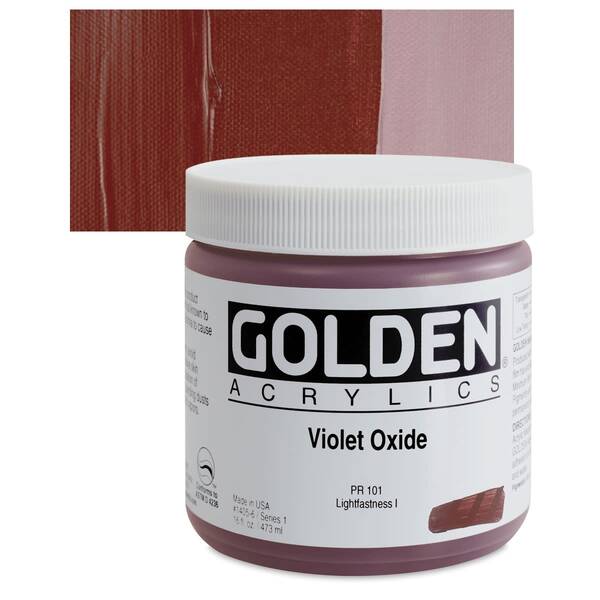 Golden Heavy Body Akrilik Boya 473 Ml Seri 1 Violet Oxide - 1