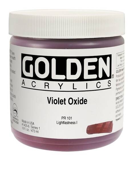 Golden Heavy Body Akrilik Boya 473 Ml Seri 1 Violet Oxide - 3