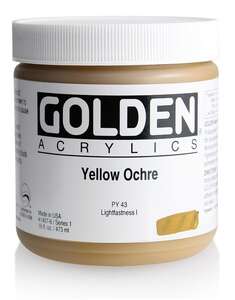 Golden Heavy Body Akrilik Boya 473 Ml Seri 1 Yellow Ochre - 3