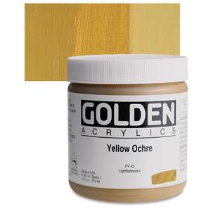 Golden - Golden Heavy Body Akrilik Boya 473 Ml Seri 1 Yellow Ochre