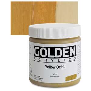 Golden Heavy Body Akrilik Boya 473 Ml Seri 1 Yellow Oxide - 1