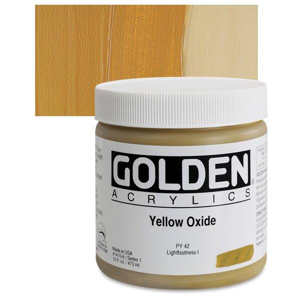 Golden Heavy Body Akrilik Boya 473 Ml Seri 1 Yellow Oxide - 1