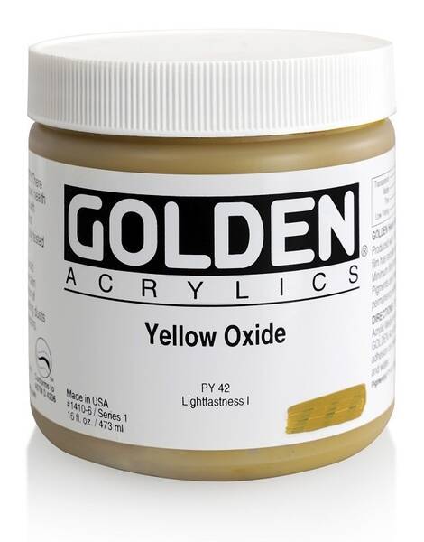 Golden Heavy Body Akrilik Boya 473 Ml Seri 1 Yellow Oxide - 3