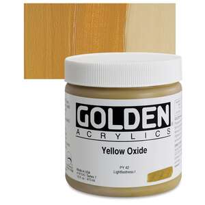 Golden - Golden Heavy Body Akrilik Boya 473 Ml Seri 1 Yellow Oxide