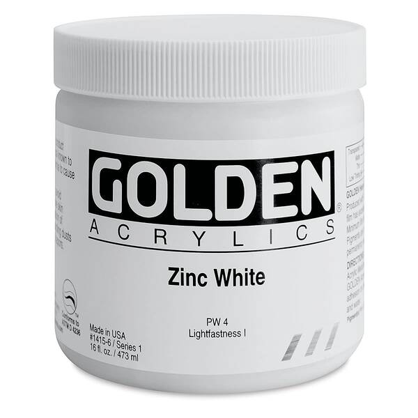 Golden Heavy Body Akrilik Boya 473 Ml Seri 1 Zinc White - 3