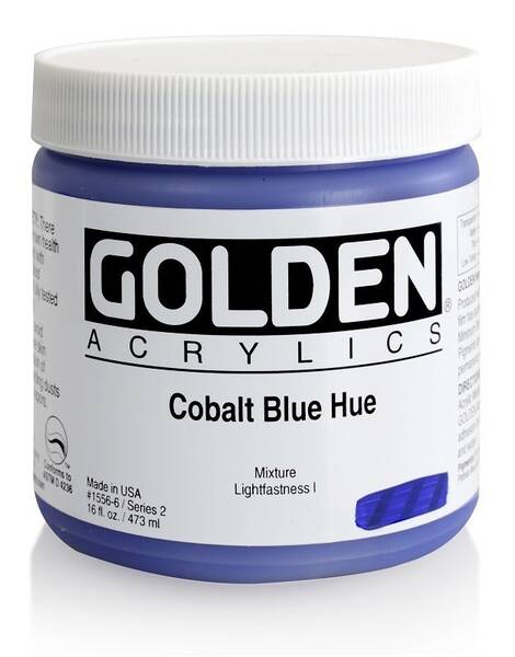 Golden Heavy Body Akrilik Boya 473 Ml Seri 2 Cobalt Blue Hue - 3