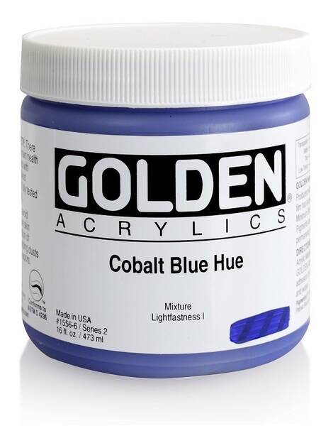 Golden Heavy Body Akrilik Boya 473 Ml Seri 2 Cobalt Blue Hue
