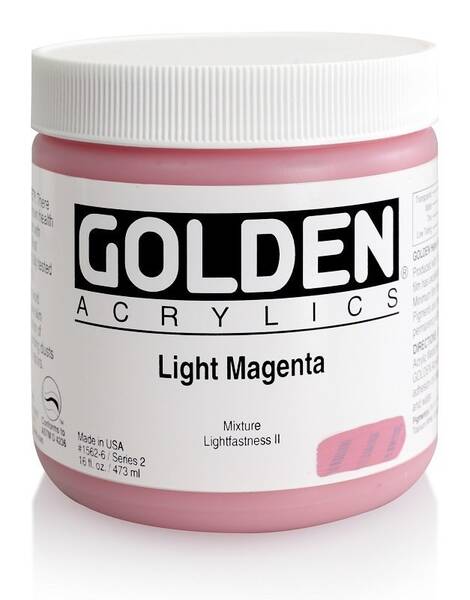 Golden Heavy Body Akrilik Boya 473 Ml Seri 2 Light Magenta - 3