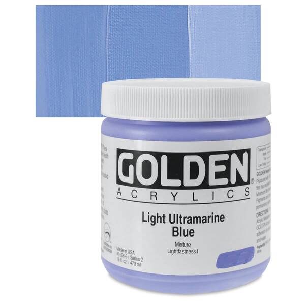 Golden Heavy Body Akrilik Boya 473 Ml Seri 2 Light Ultramarine Blue