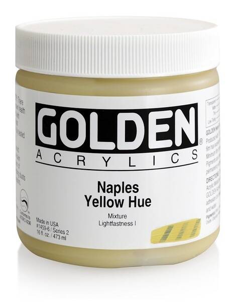 Golden Heavy Body Akrilik Boya 473 Ml Seri 2 Naples Yellow Hue - 3