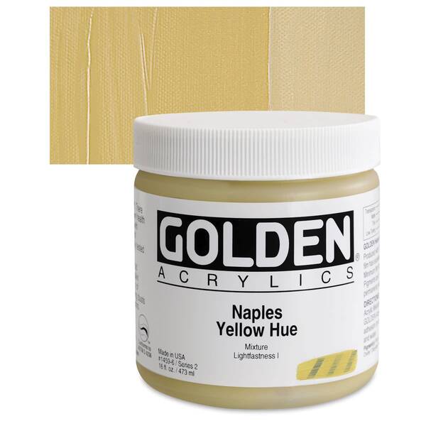 Golden Heavy Body Akrilik Boya 473 Ml Seri 2 Naples Yellow Hue