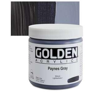 Golden Heavy Body Akrilik Boya 473 Ml Seri 2 Paynes Gray - 1