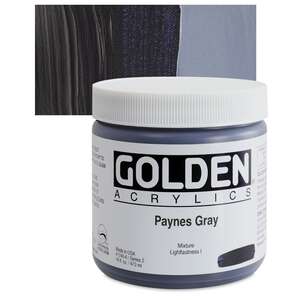 Golden - Golden Heavy Body Akrilik Boya 473 Ml Seri 2 Paynes Gray