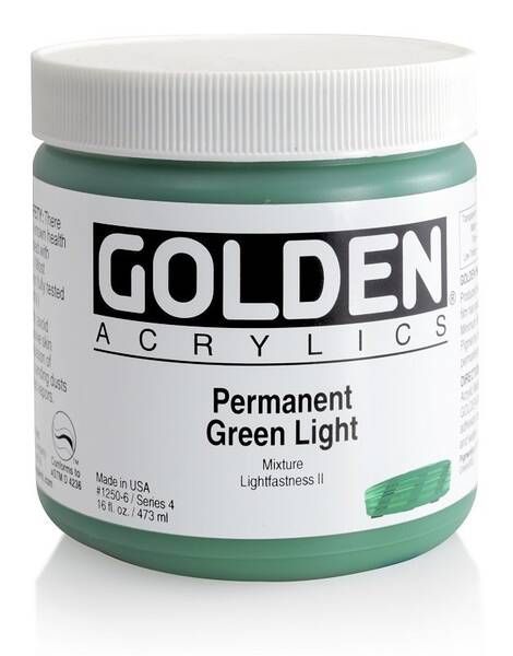 Golden Heavy Body Akrilik Boya 473 Ml Seri 4 Permanent Green Light - 3