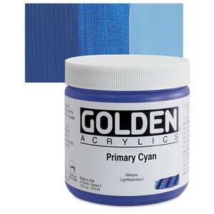 Golden Heavy Body Akrilik Boya 473 Ml Seri 2 Primary Cyan - 1