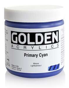 Golden Heavy Body Akrilik Boya 473 Ml Seri 2 Primary Cyan - 3