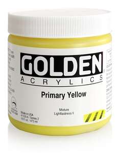 Golden Heavy Body Akrilik Boya 473 Ml Seri 2 Primary Yellow - 3