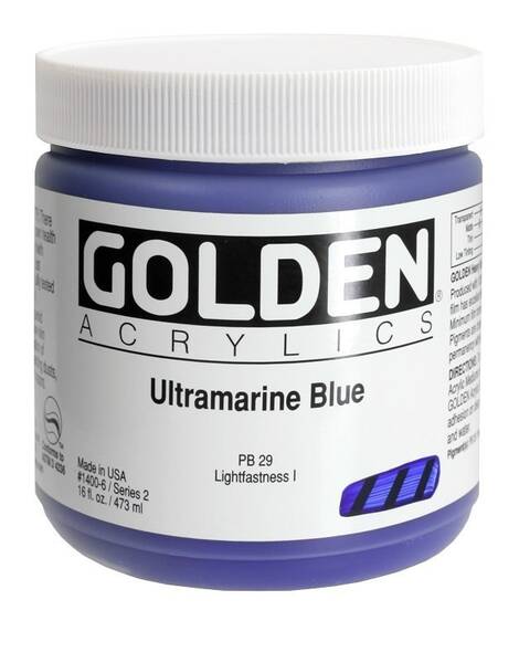 Golden Heavy Body Akrilik Boya 473 Ml Seri 2 Ultramarine Blue