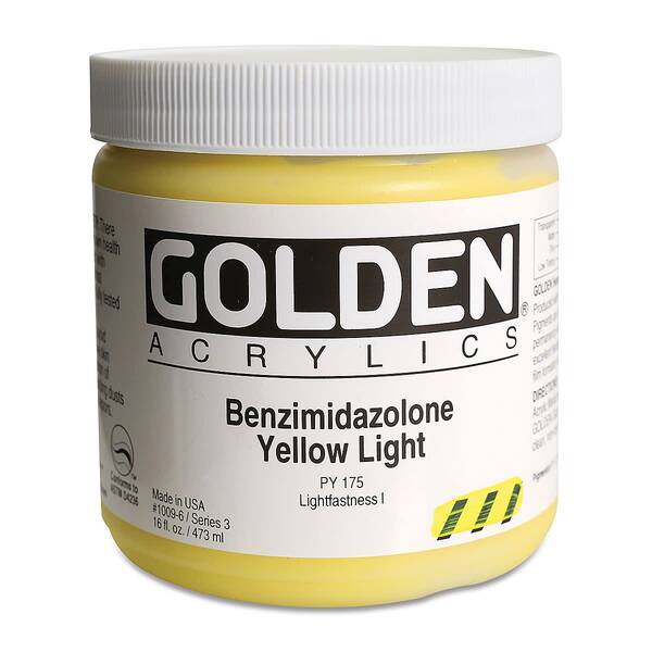 Golden Heavy Body Akrilik Boya 473 Ml Seri 3 Benzimidazolone Yellow Light - 3