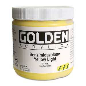 Golden Heavy Body Akrilik Boya 473 Ml Seri 3 Benzimidazolone Yellow Light - Thumbnail