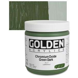 Golden - Golden Heavy Body Akrilik Boya 473 Ml Seri 3 Chromium Oxide Green Dark