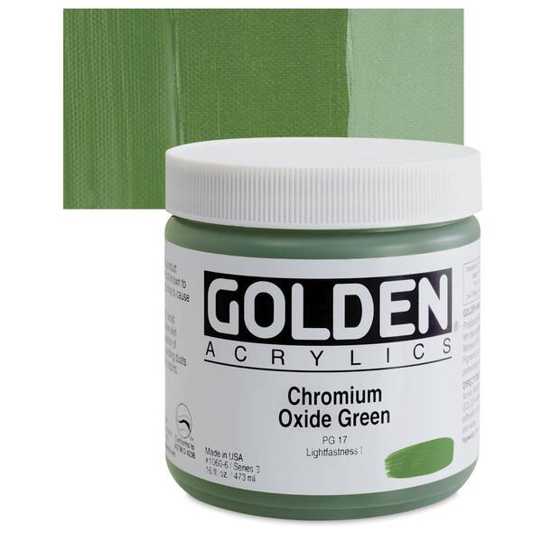 Golden Heavy Body Akrilik Boya 473 Ml Seri 3 Chromium Oxide Green