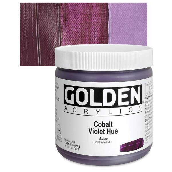 Golden Heavy Body Akrilik Boya 473 Ml Seri 3 Cobalt Violet Hue - 1