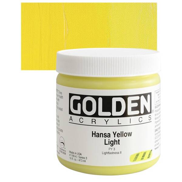 Golden Heavy Body Akrilik Boya 473 Ml Seri 3 Hansa Yellow Light - 1