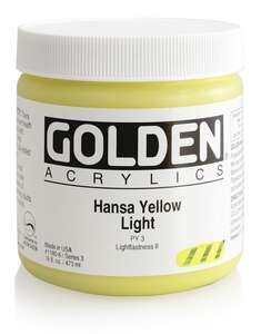 Golden Heavy Body Akrilik Boya 473 Ml Seri 3 Hansa Yellow Light - 3