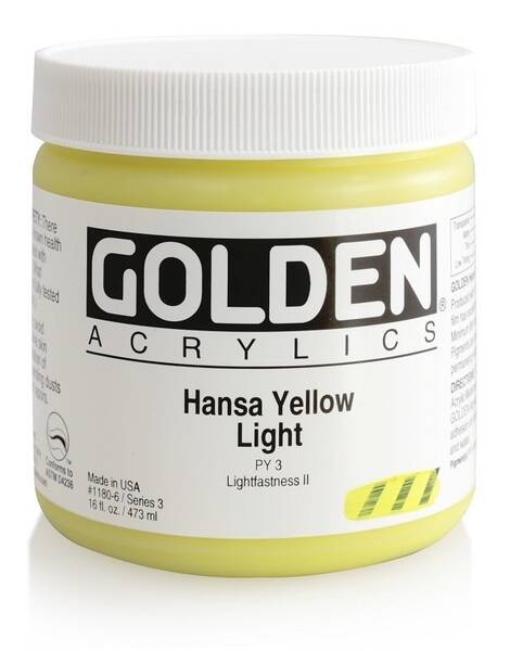Golden Heavy Body Akrilik Boya 473 Ml Seri 3 Hansa Yellow Light