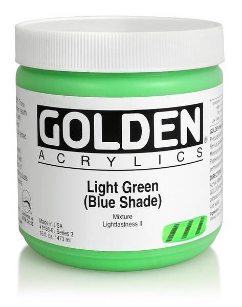 Golden Heavy Body Akrilik Boya 473 Ml Seri 3 Light Green Blue Shade