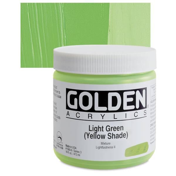 Golden Heavy Body Akrilik Boya 473 Ml Seri 3 Light Green Yellow Shade - 1