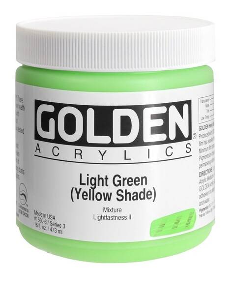 Golden Heavy Body Akrilik Boya 473 Ml Seri 3 Light Green Yellow Shade