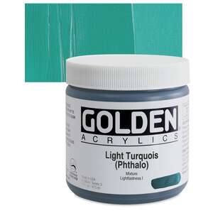 Golden - Golden Heavy Body Akrilik Boya 473 Ml Seri 3 Light Turquois Phthalo