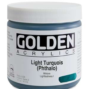 Golden Heavy Body Akrilik Boya 473 Ml Seri 3 Light Turquois Phthalo - Thumbnail