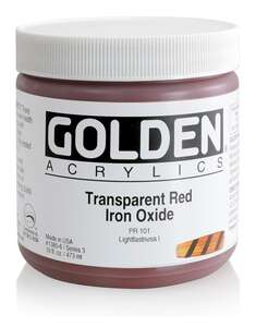 Golden Heavy Body Akrilik Boya 473 Ml Seri 3 Transparent Red Iron Oxide - Thumbnail