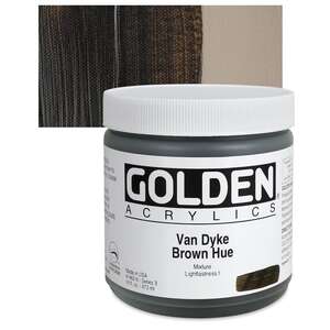 Golden - Golden Heavy Body Akrilik Boya 473 Ml Seri 3 Van Dyke Brown Hue