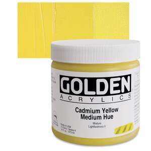 Golden - Golden Heavy Body Akrilik Boya 473 Ml Seri 4 Cadmium Yellow Medium Hue
