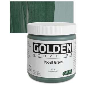 Golden - Golden Heavy Body Akrilik Boya 473 Ml Seri 4 Cobalt Green