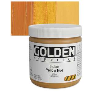 Golden Heavy Body Akrilik Boya 473 Ml Seri 4 Indian Yellow Hue - 1