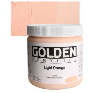 Golden Heavy Body Akrilik Boya 473 Ml Seri 4 Light Orange - 1