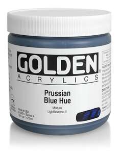 Golden Heavy Body Akrilik Boya 473 Ml Seri 4 Prussian Blue Hue - 3