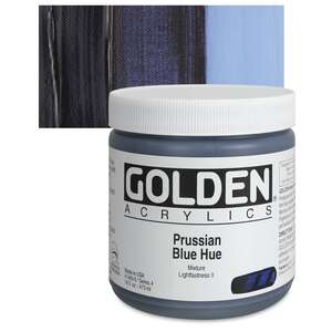 Golden - Golden Heavy Body Akrilik Boya 473 Ml Seri 4 Prussian Blue Hue